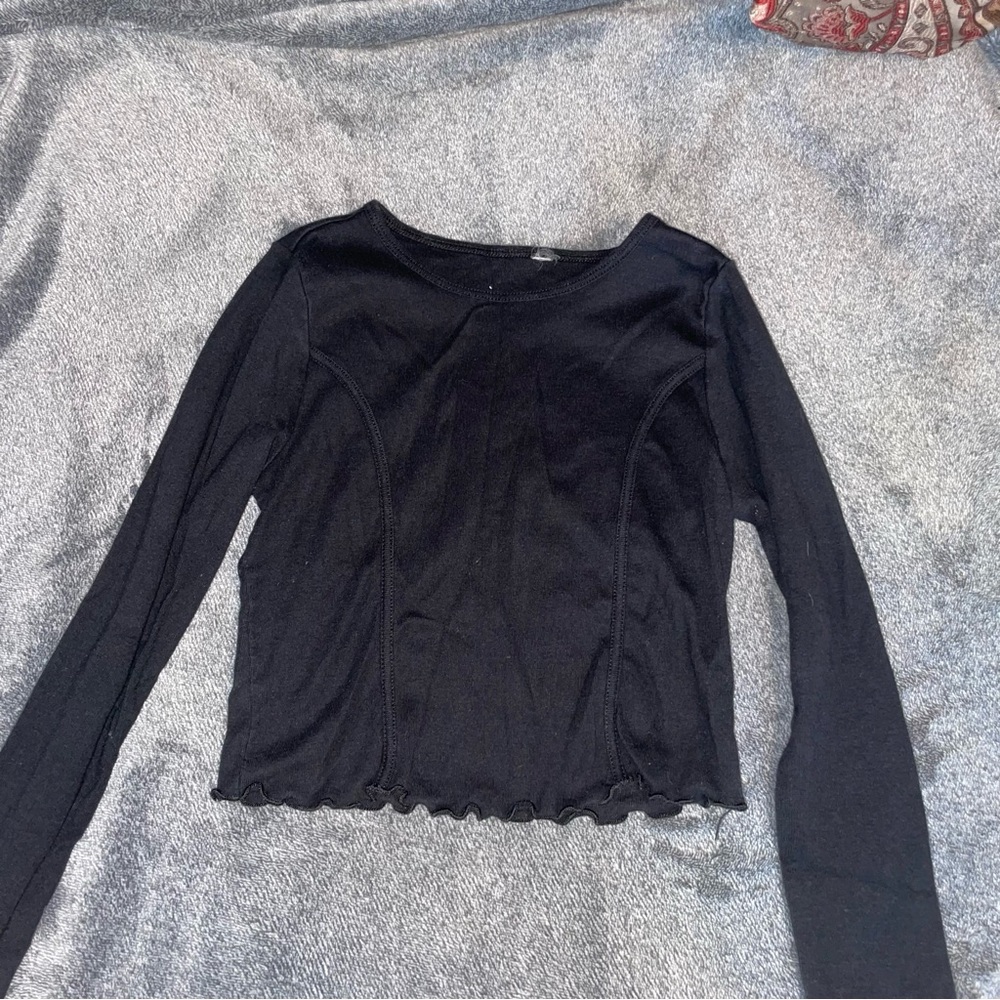 PacSun Black Long Sleeve Blouse